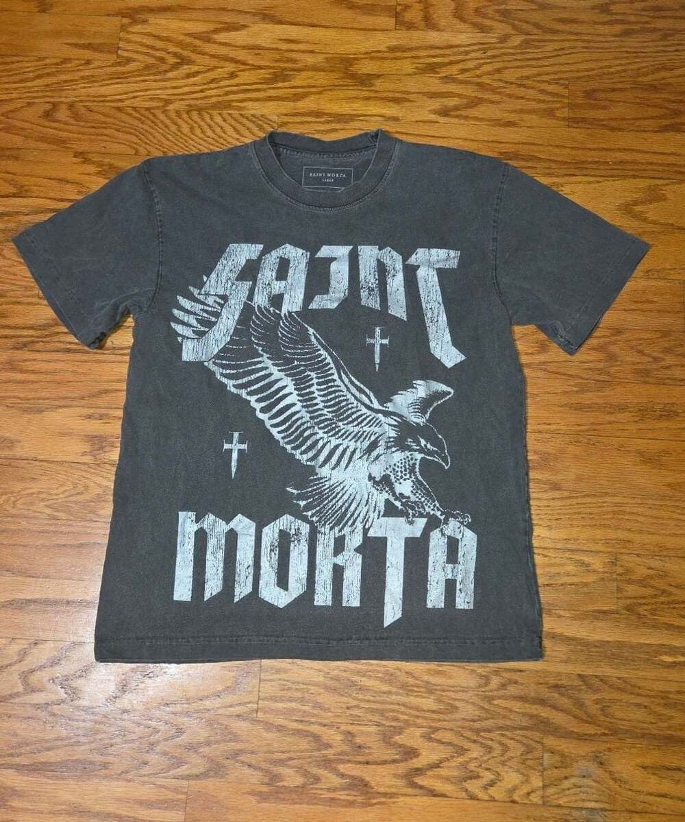 Saint Morta Eagle Cross Graphic T-Shirt